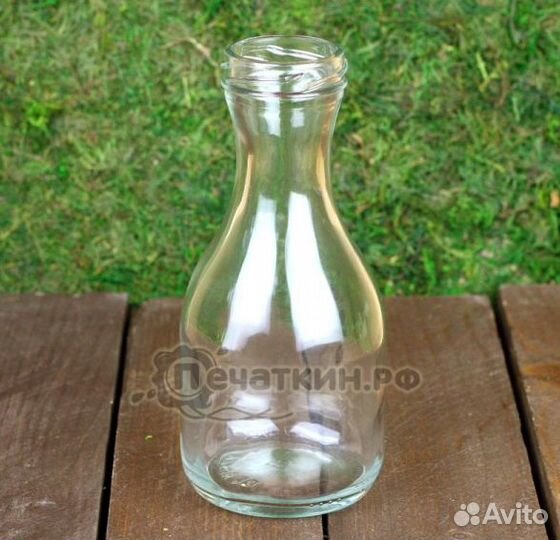Стеклянная бутылочка, 0.25 л, то-43