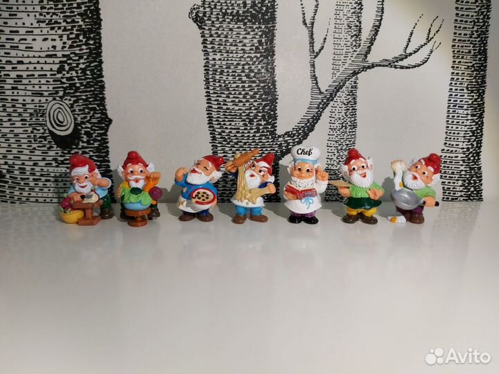 Гномы на кухне киндер сюрприз