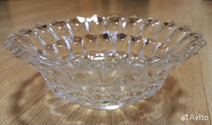 Стеклянный салатник советских времен
