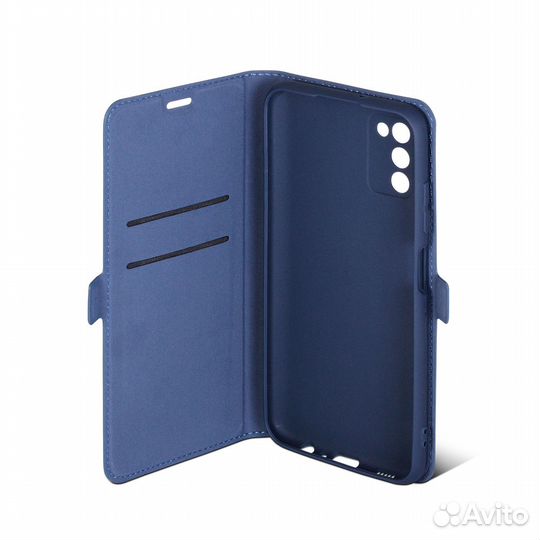 Чехол с флипом для Samsung Galaxy A03s DF (blue)