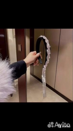 Ободок коса из страз