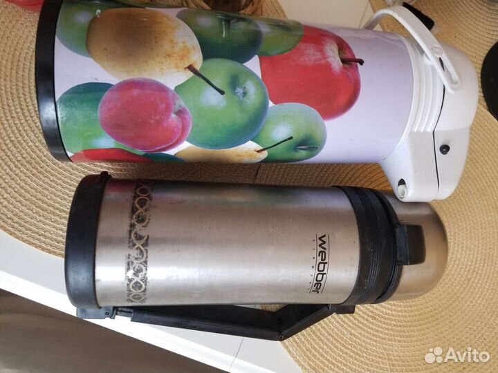 2 термоса, термоконтейнер,2 сахарницы,к-р/салями