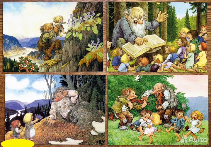 Набор открыток Тролли-4