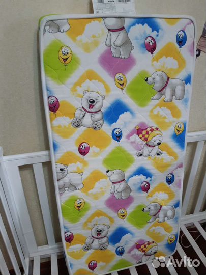 Матрас детский 120 60 и кроватка