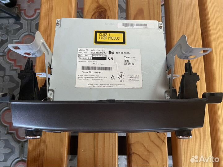 Штатный магнитоф toyota rav 4