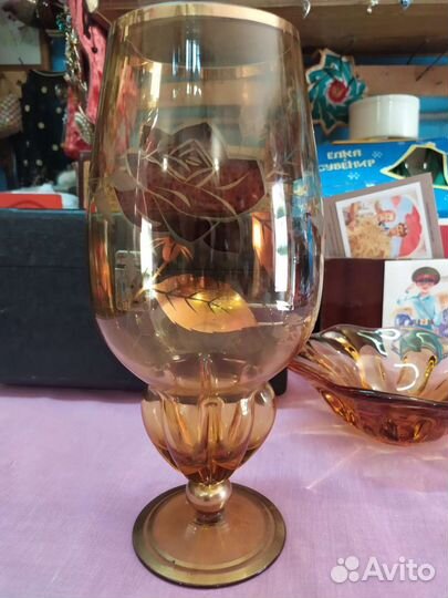 Ваза Бокал Богемия