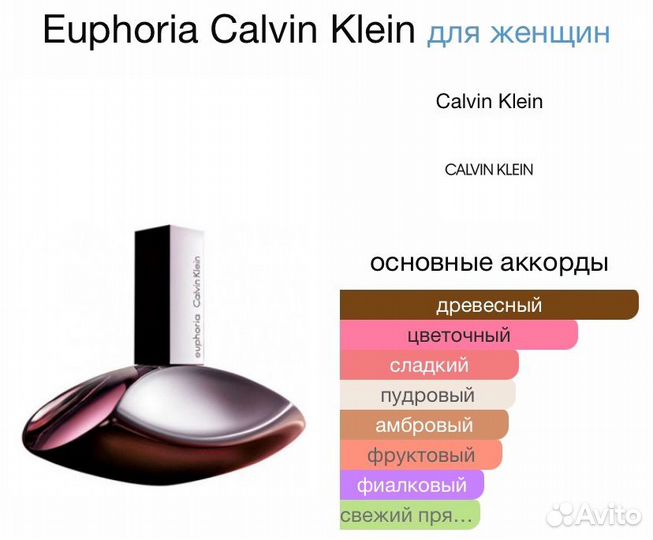 Euphoria Calvin Klein оригинал распив отливант