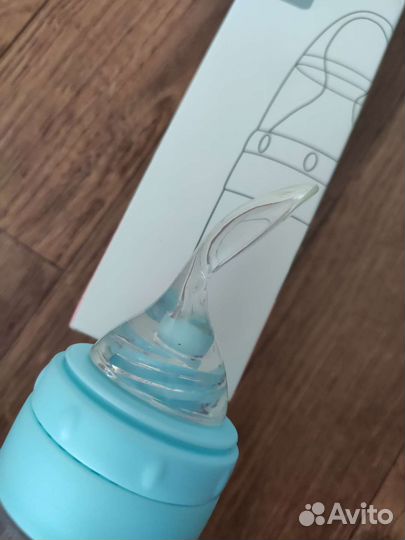 Детская бутылочка с ложечкой для кормления 90мл