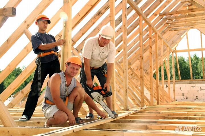 Монтаж домов, бань, беседок