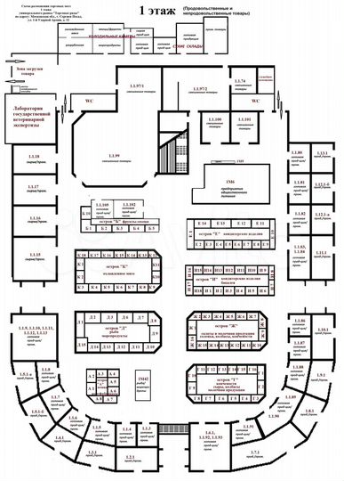 Торговое место под мясо (прилавок), 10 кв.м