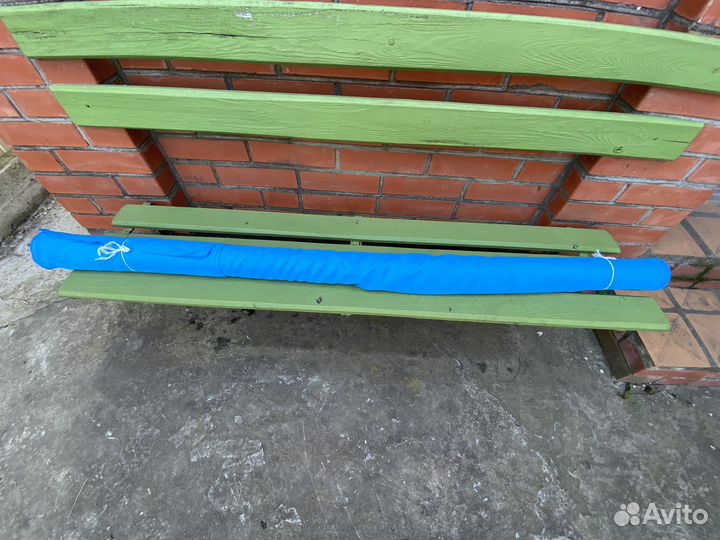 Голубая платьевая ткань