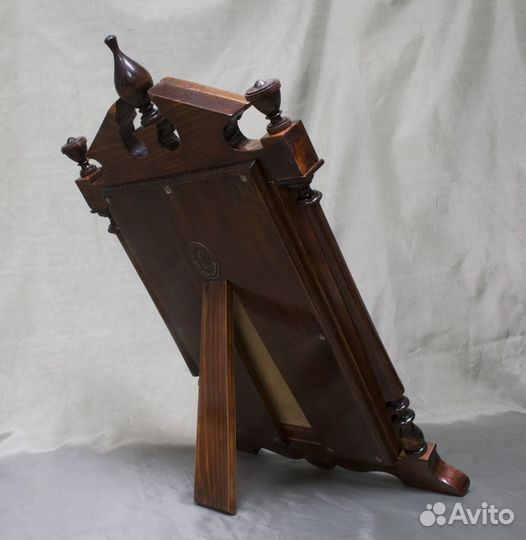 Зеркало настольное, дерево, накладки металл, кон 1