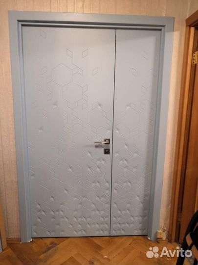 Двери межкомнатные двойные