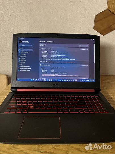 Игровой ноутбук acer nitro 5 an515-52