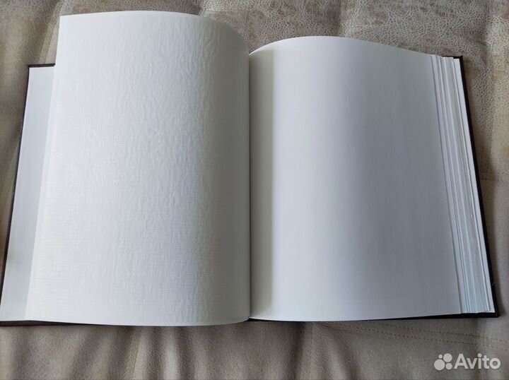 Фотоальбом бордовый кожаный переплет