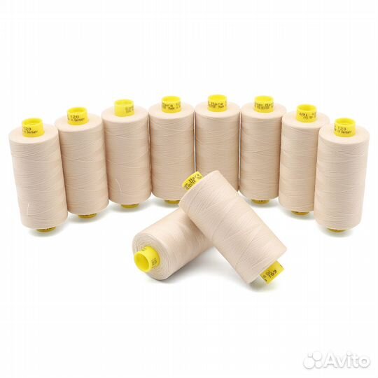 169 пломбир 700207 Нить Mara 120/1000 м универсальная, 100% полиэстер Gutermann (169 пломбир), 10 шт