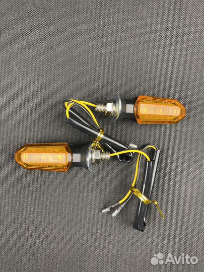 Поворотники для мотоцикла универсальные (Жёлтый) 3