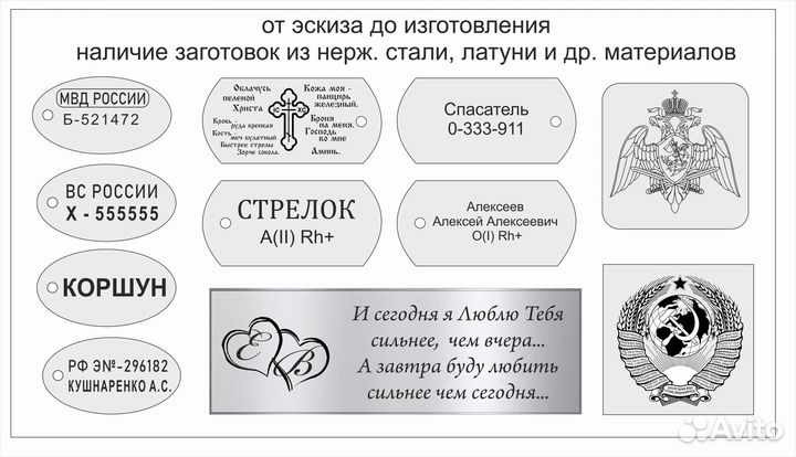 Изготовление жетонов