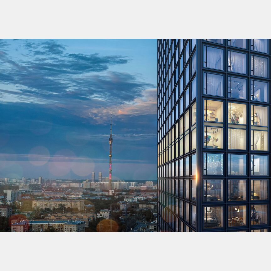 2-к. квартира, 63,4 м², 29/54 эт.