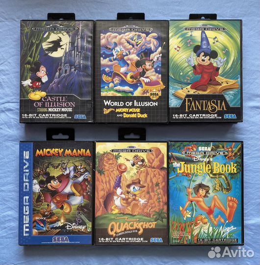 Картриджи для Sega Mega Drive