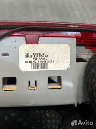 Фонарь (стоп-сигнал) Mercedes GL X164, 2007