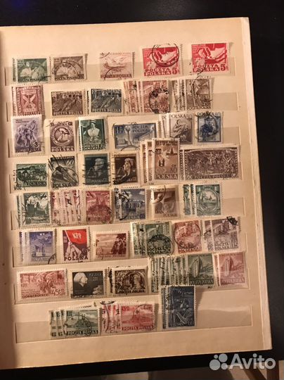 Огромный альбом марок Польши