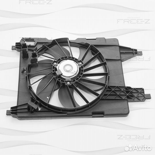 Вентилятор радиатора renault megane 02- KM0146