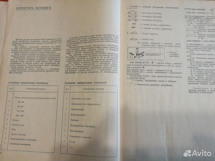 Каталог деталей а/м 