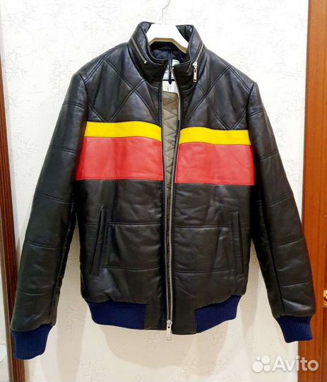 Тёплая кожаная куртка Iceberg