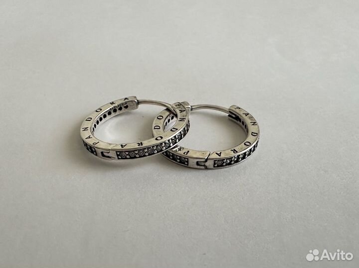 Сережки pandora кольца