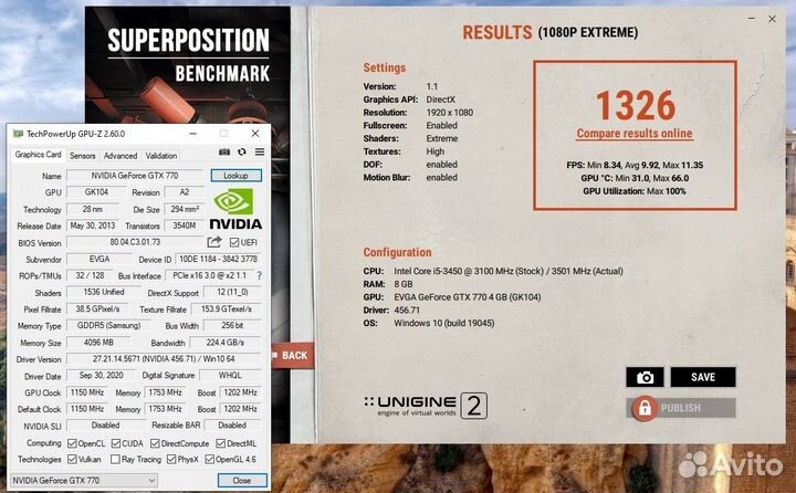 Видеокарта nVidia GTX 770 4gb evga Classified