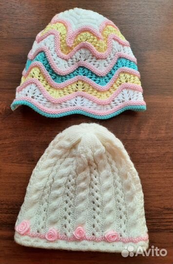 Летняя шапка для девочки от 0 до 6 мес