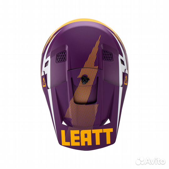 Мотошлем Leatt Moto 3.5 Helmet Kit Indigo, 2023