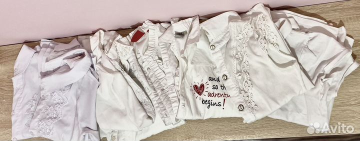 Рубашка блузы поло школьное пакетом