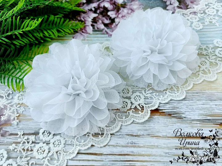 Пышные банты для волос