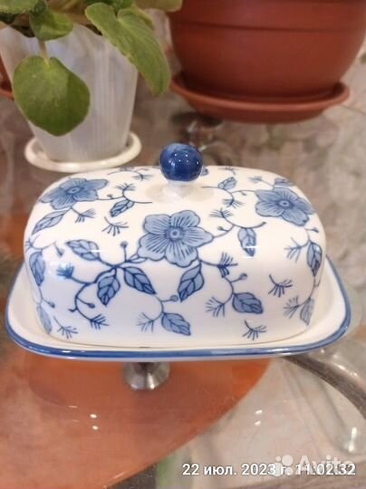 Винтажное керамическое блюдо. Глазурь