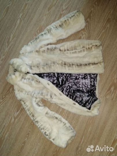 Шуба из стриженого бобрика