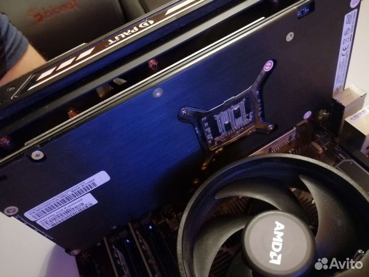 Комплект ам4 b450m : мать+озу+гпу+цп+бп