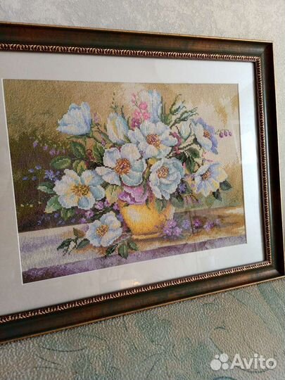 Картина. Вышивка крестиком. Ручная работа