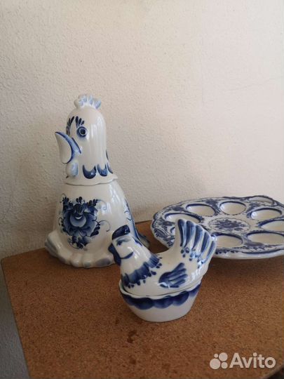 Фарфоровая посуда гжель