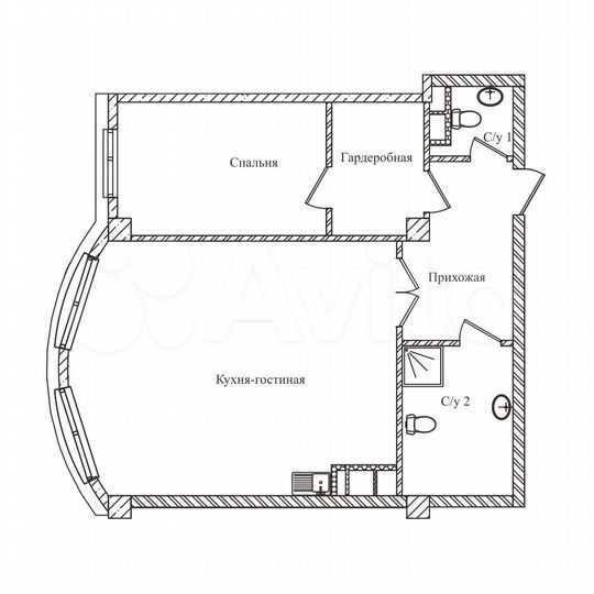 2-к. апартаменты, 76,2 м², 9/14 эт.