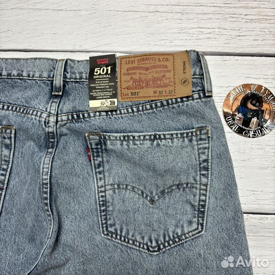 Новые джинсы levis cordura 501 32:32 оригинал