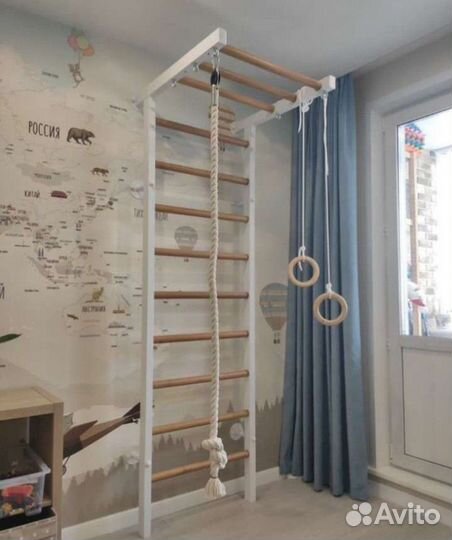 Шведская стенка металл+бук 2,3м