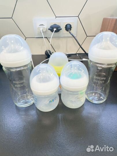 Бутылочки avent стекло 240