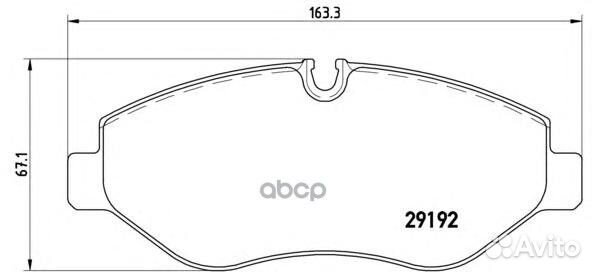 Колодки тормозные дисковые перед P50085 Brembo