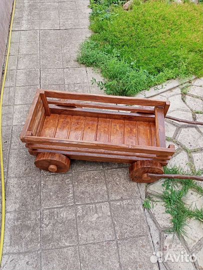 Телега декоративная