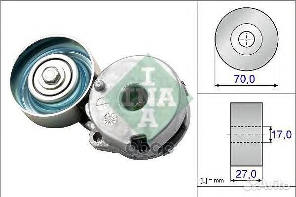 Ролик натяжной приводного ремня 534044210 Ina