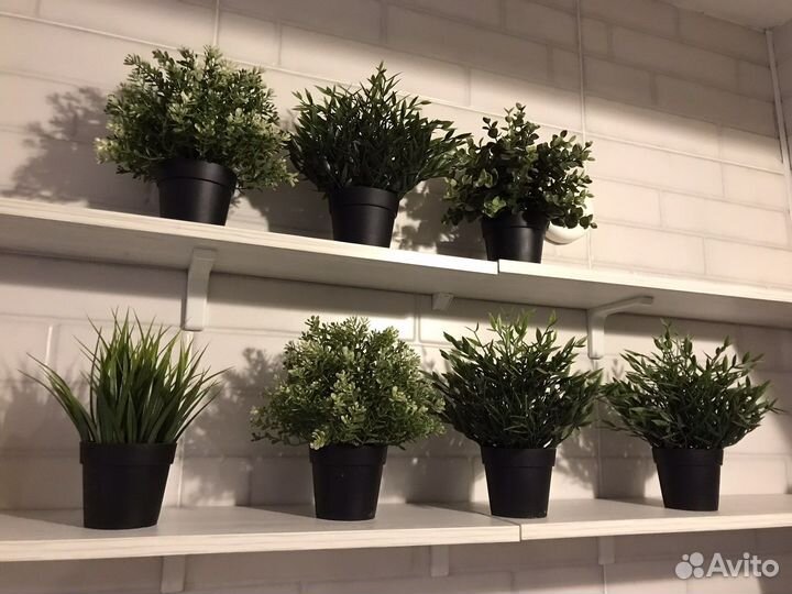 Искусственное дерево и цветы в горшочке IKEA