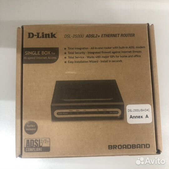 Adsl роутер D-link 2500U
