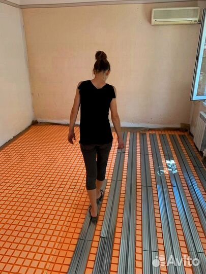 Теплый пол (мат пенопласт)